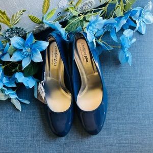 Comfort Plus By Predictions Blue Karmen Pump Size 12